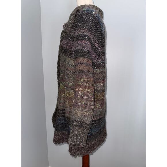 Free People Starlight Shadow Poncho/Cardigan sweater -multicolor - size XS - Picture 4 of 12